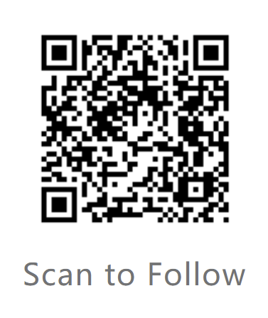 Scan this QR Code to follow us on WeChat